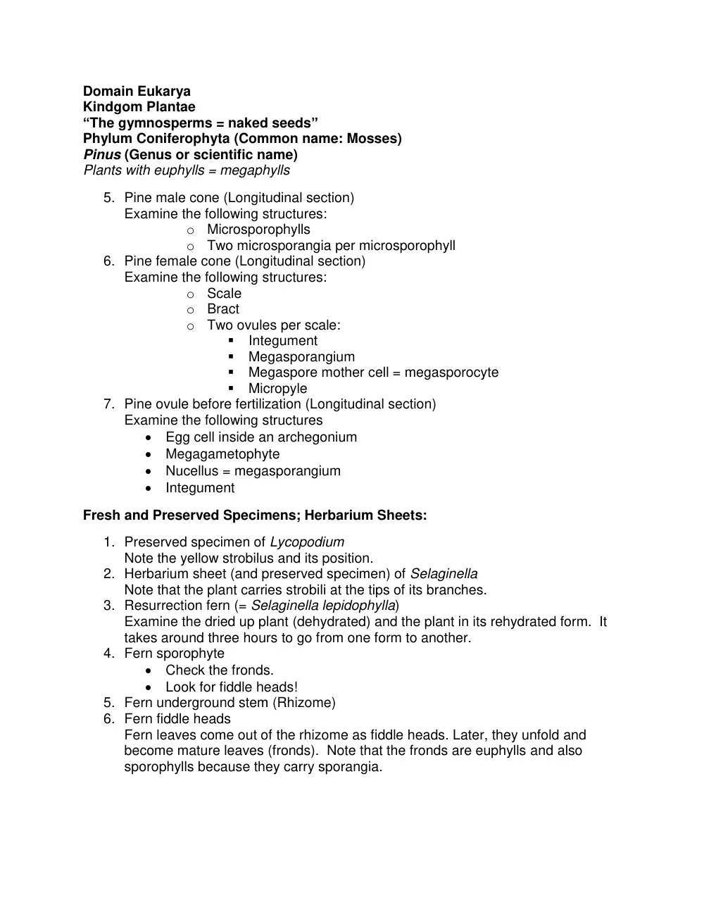BIO 202 Lab Notes, Fall 2009, page 2