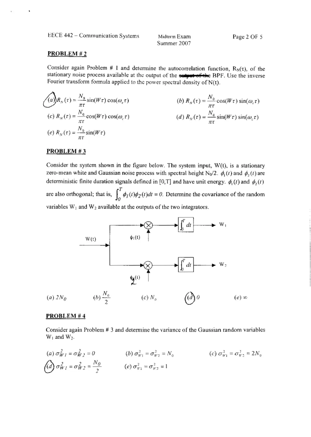EECE 442 Midterm, Summer 2007, page 2