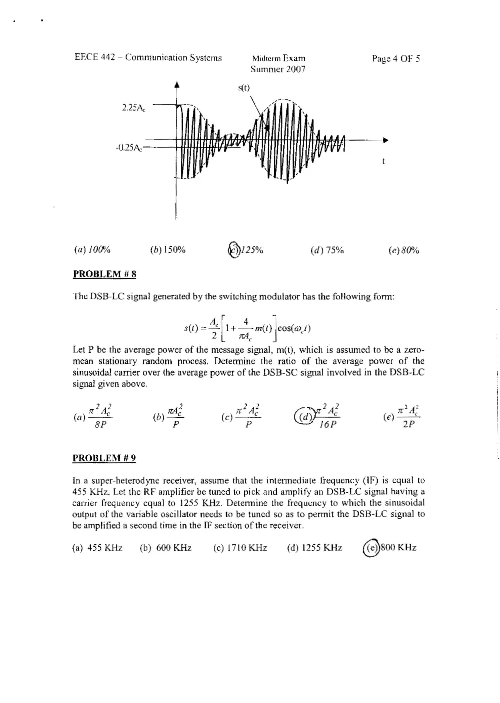 EECE 442 Midterm, Summer 2007, page 4