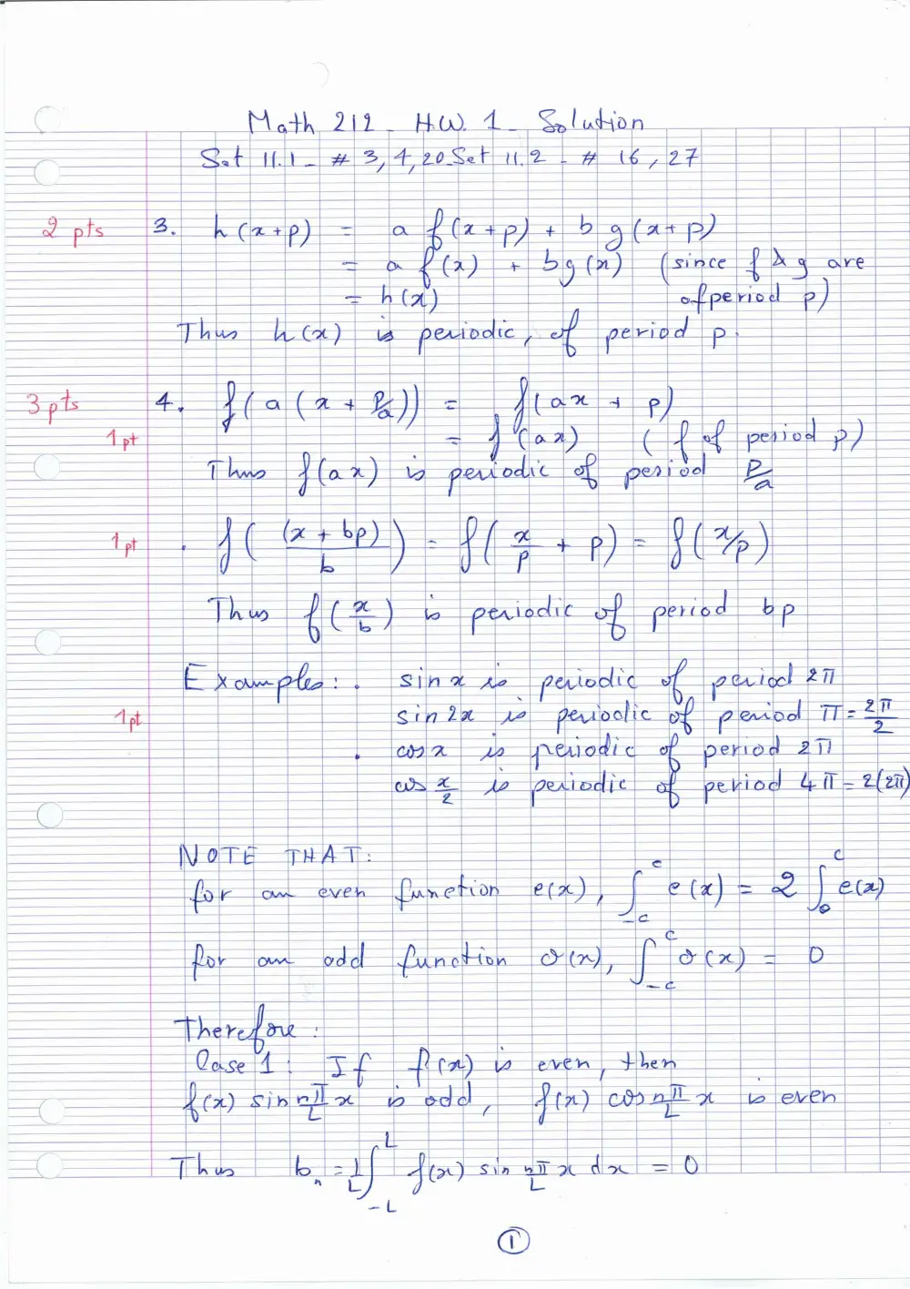 MATH 212 Homework 1, Fall 2011, page 1