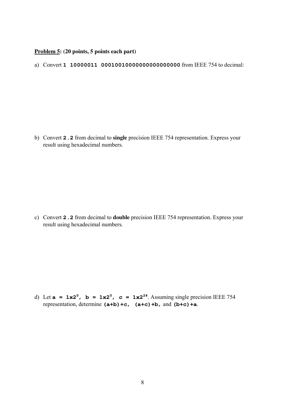 EECE 321 Midterm, Spring 2004, page 8