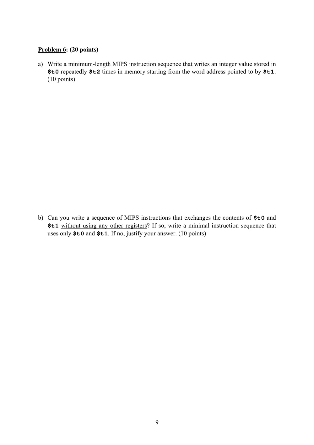 EECE 321 Midterm, Spring 2004, page 9