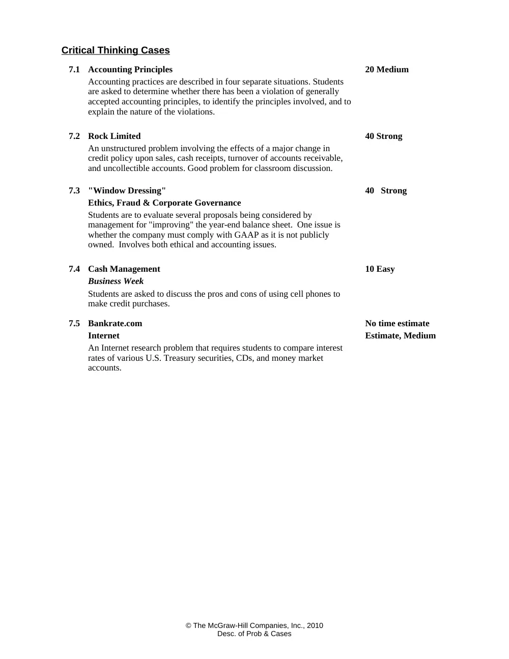 ACCT 210 Homework Chapter 7 Solutions, Fall 2012, page 5