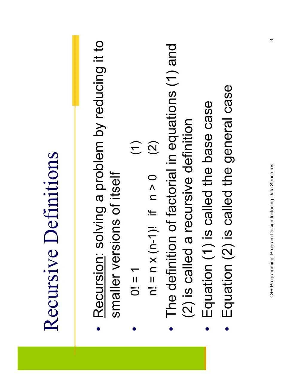 EECE 230 Lecture Recursion 1, Fall 2011, page 3