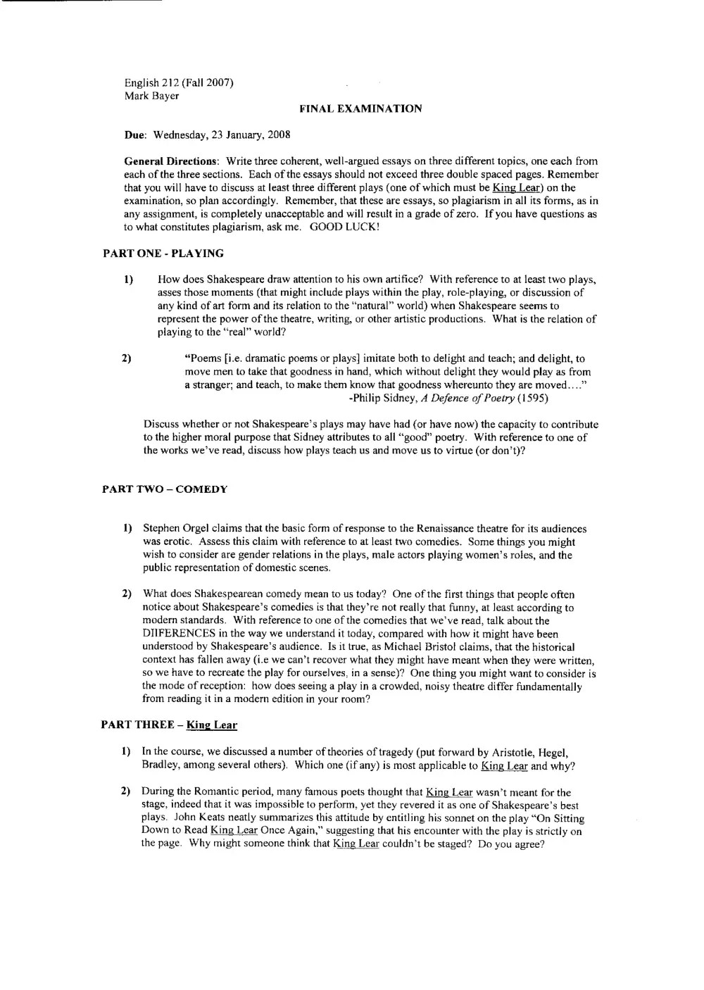ENG 212 Final, Fall 2007, page 1