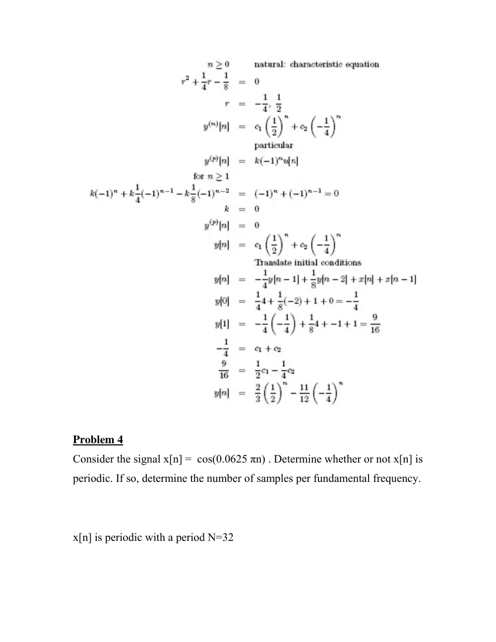 EECE 340 Problems with Solutions, Spring 2011, page 4
