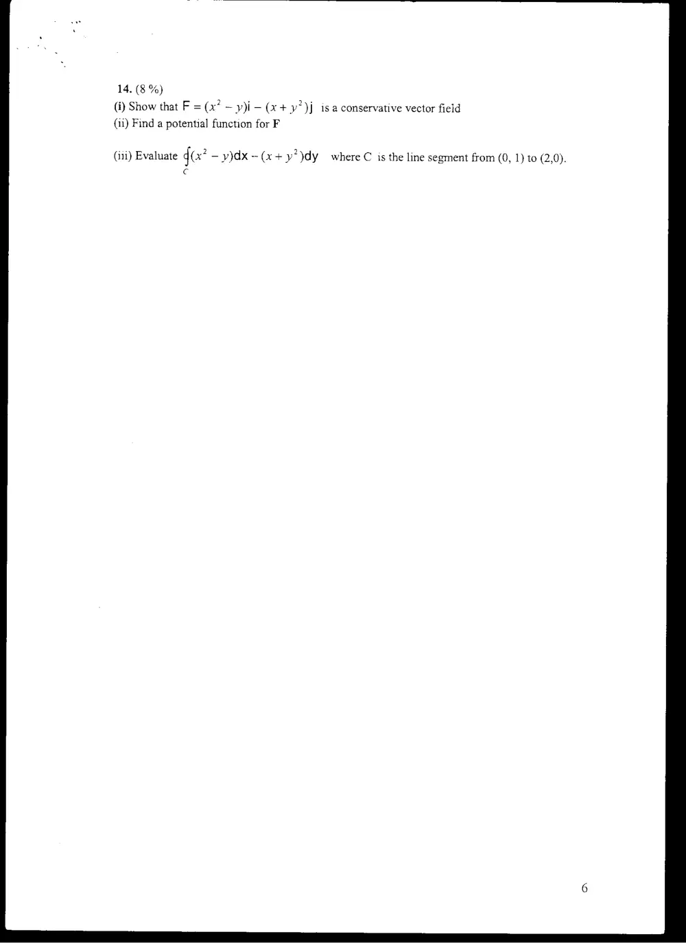 MATH 201 Final, Fall 2003, page 6