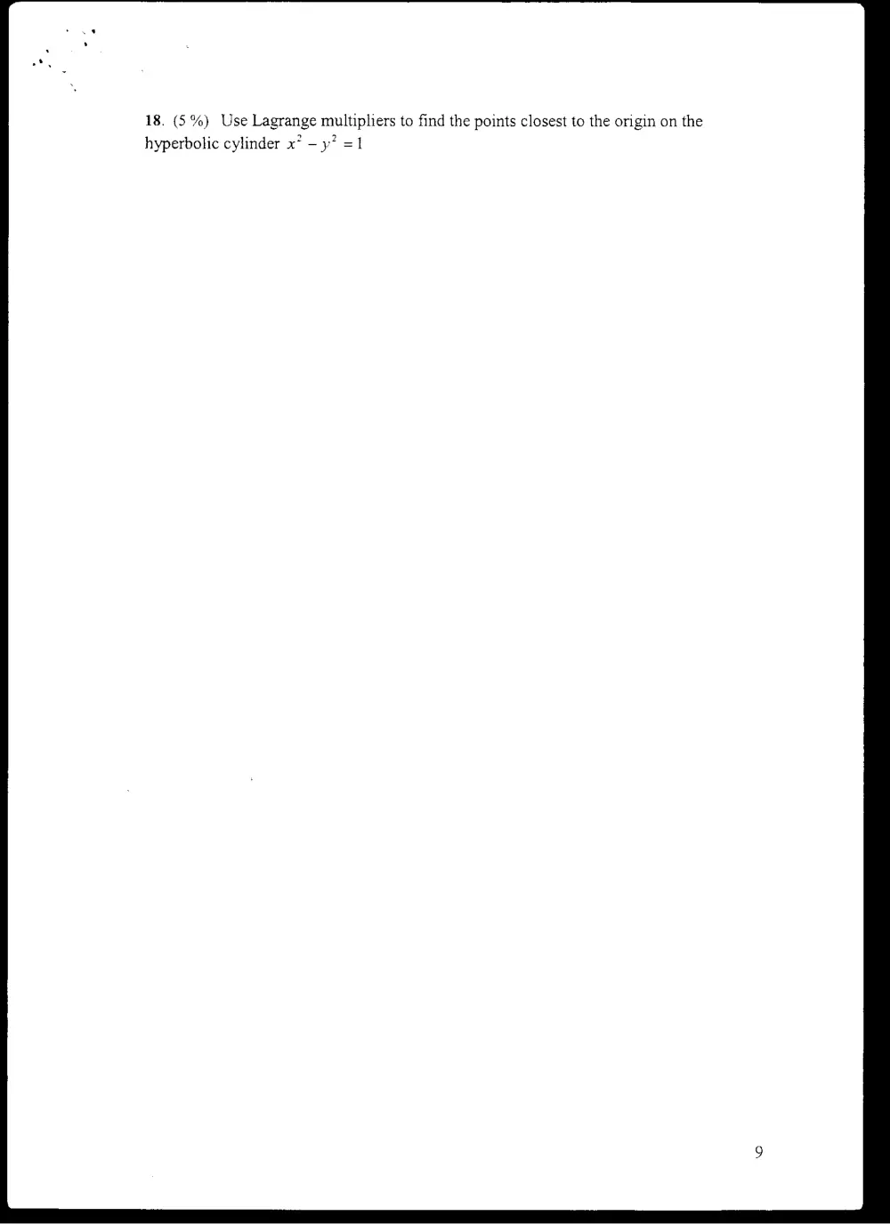 MATH 201 Final, Fall 2003, page 9