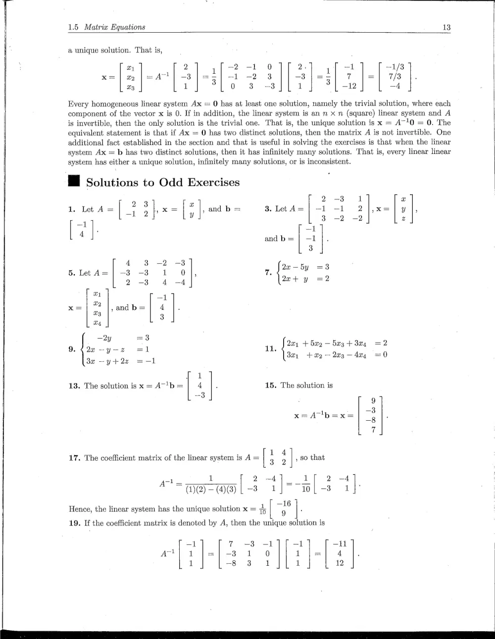 MATH 218 Problems Solution Manual Chapter 1.5, Fall 2011, page 2