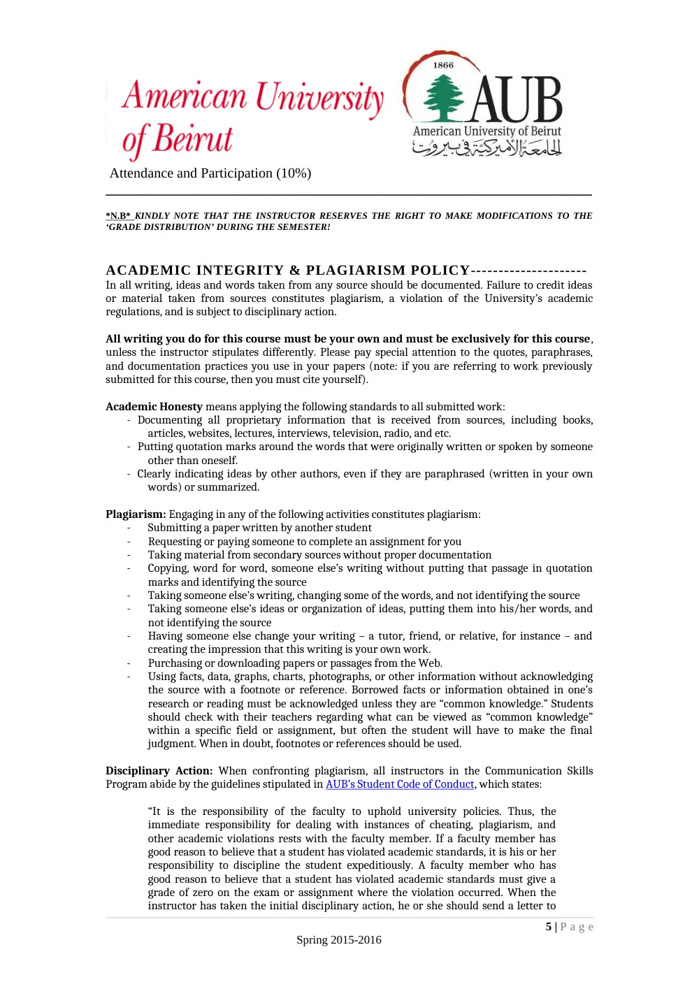 ENG 203 Syllabus, Spring 2016, page 5