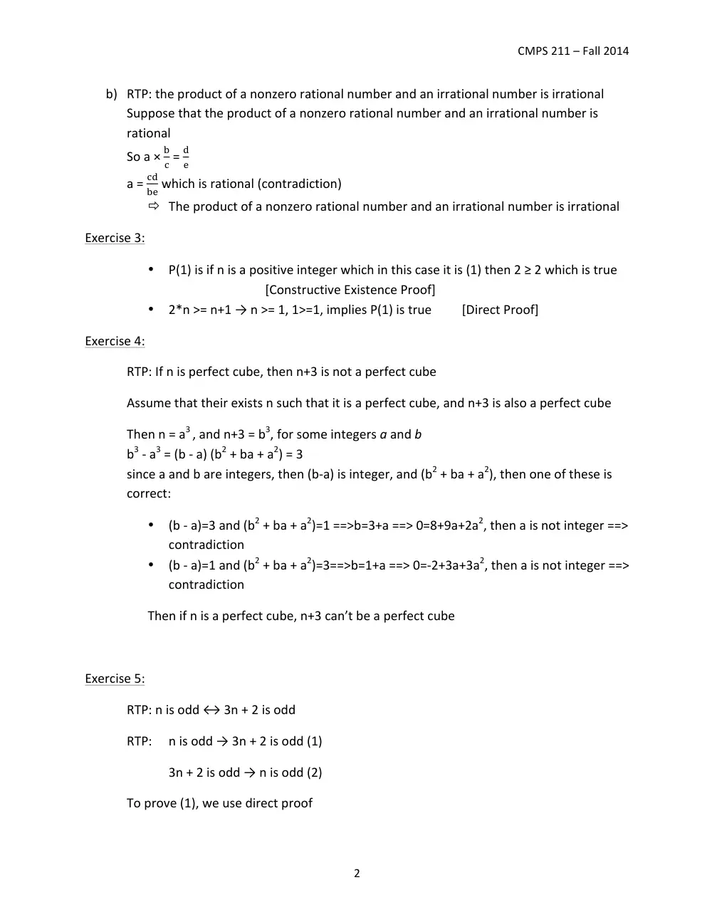 CMPS 211 Homework Assignment 05 Solution, Fall 2014, page 2