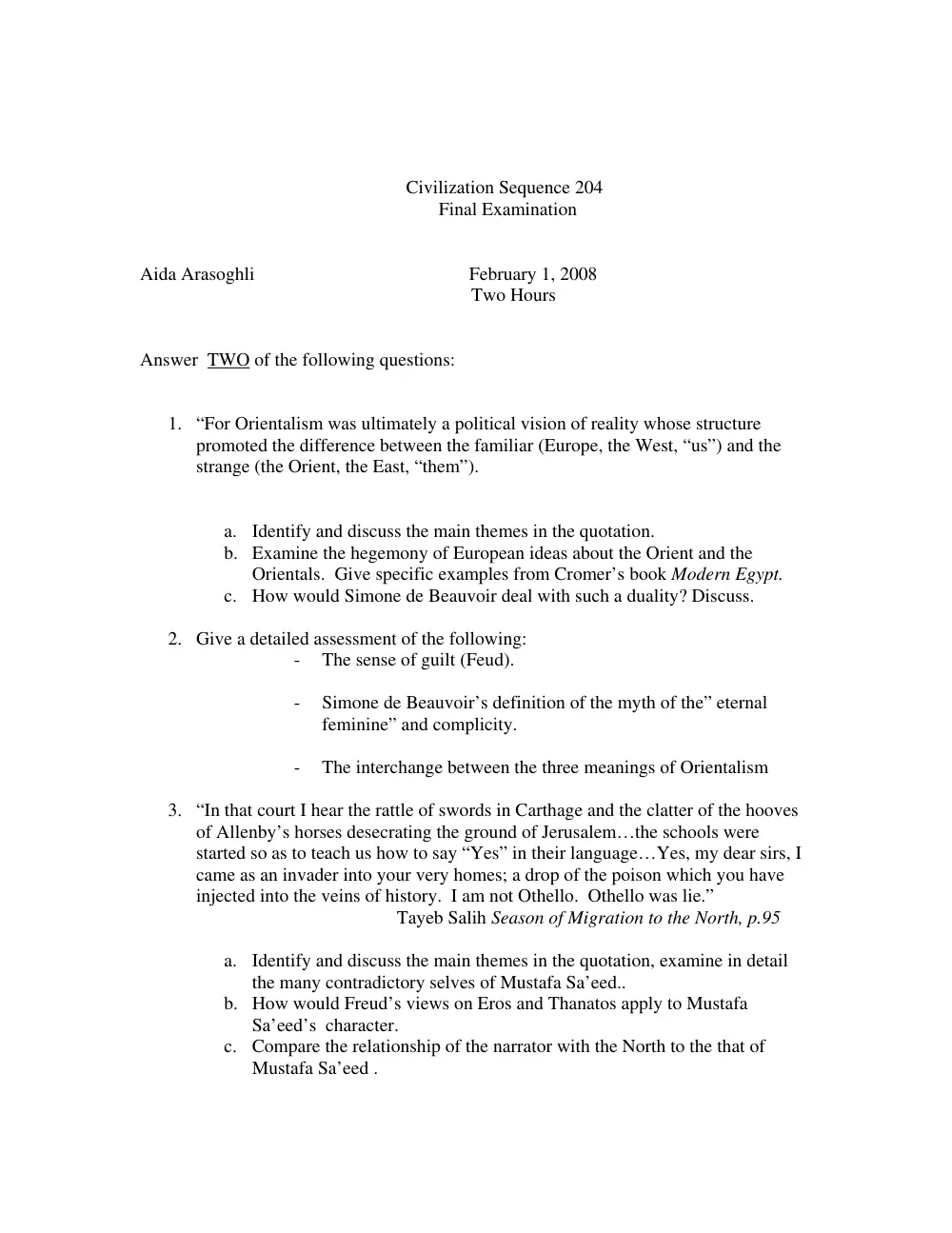 CVSP 204 Final, Fall 2007, page 1