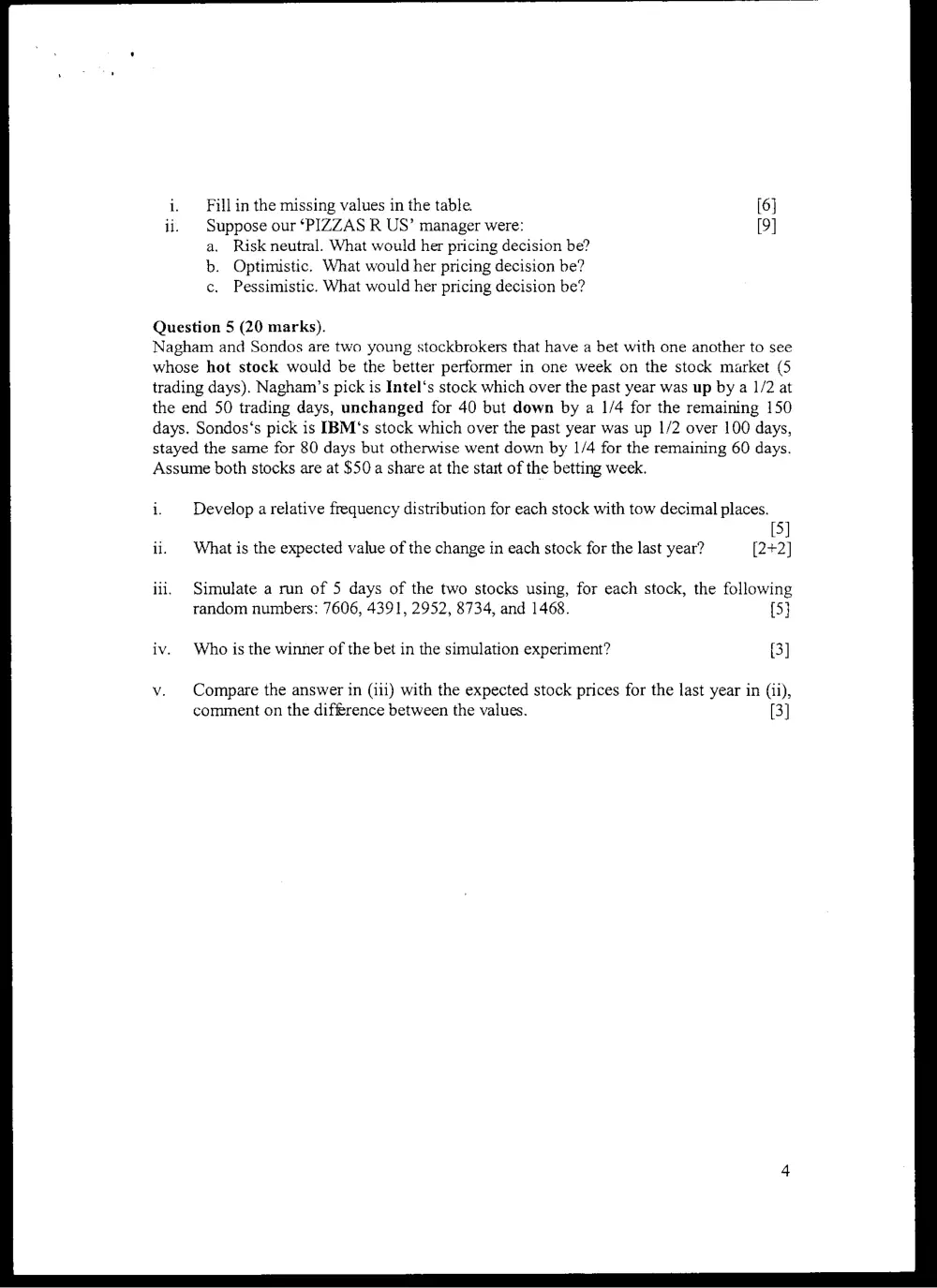 DCSN 200 Final, Fall 2004, page 4