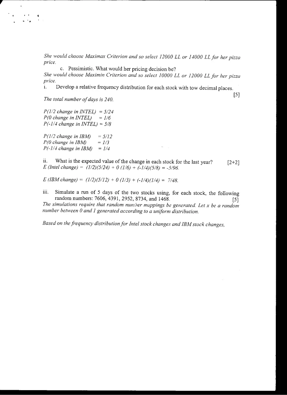 DCSN 200 Final, Fall 2004, page 7