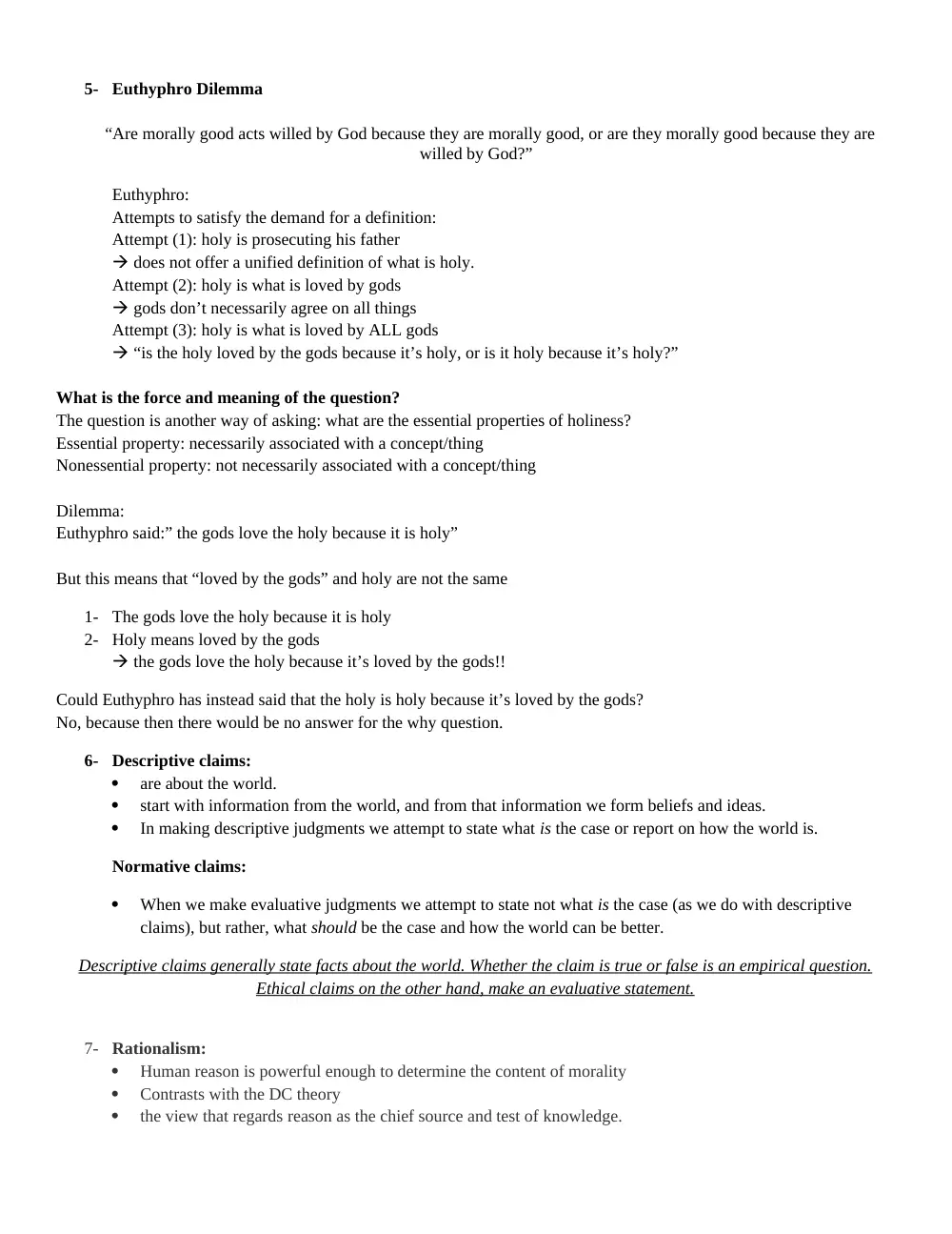 PHIL 210 Notes Midterm, Fall 2015, page 4