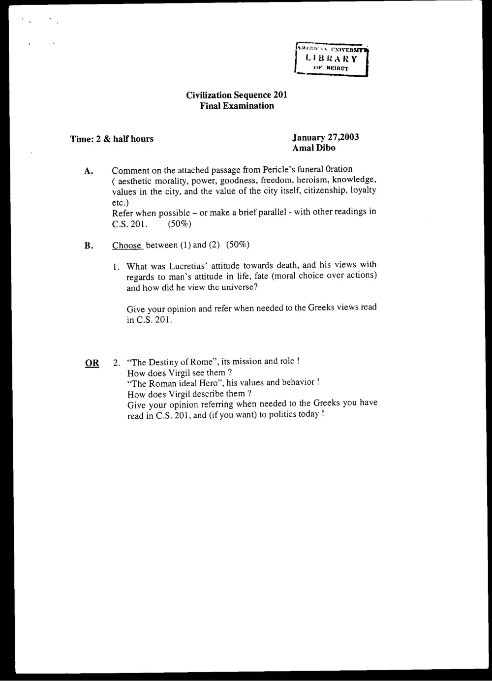 CVSP 201 Final, Fall 2002, page 1