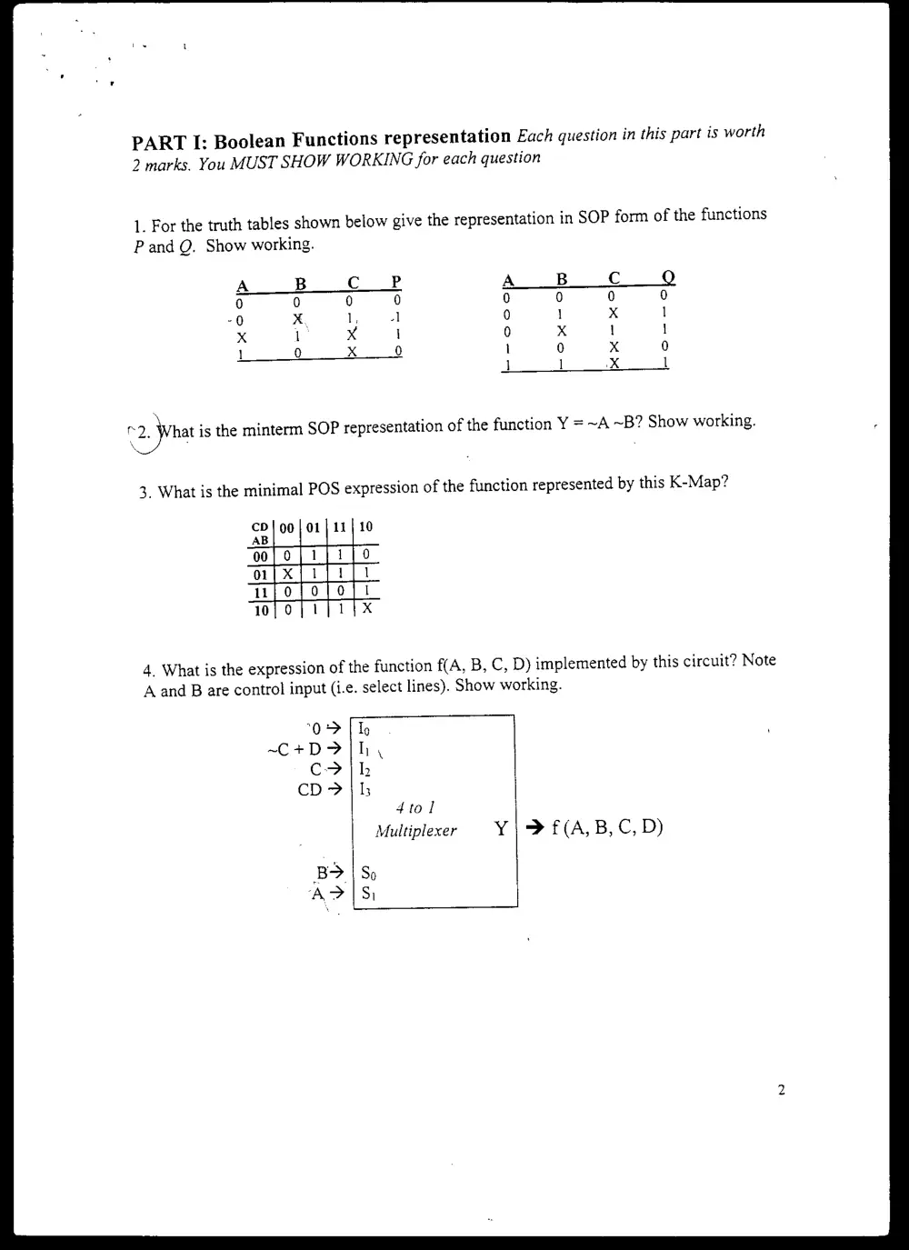 CMPS 255 Final, Fall 2001, page 2