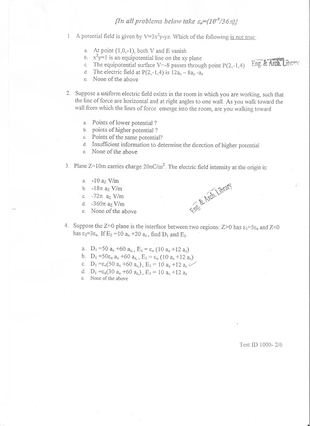 EECE 380 Midterm, Fall 2001, page 2