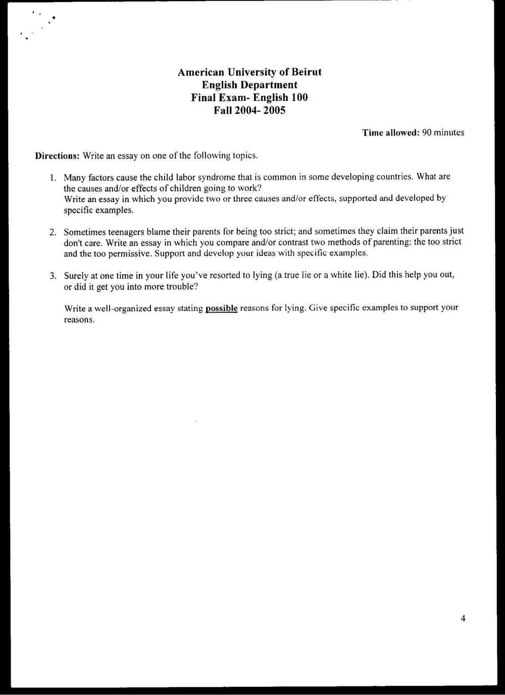 ENG 100 Final, Fall 2004, page 6