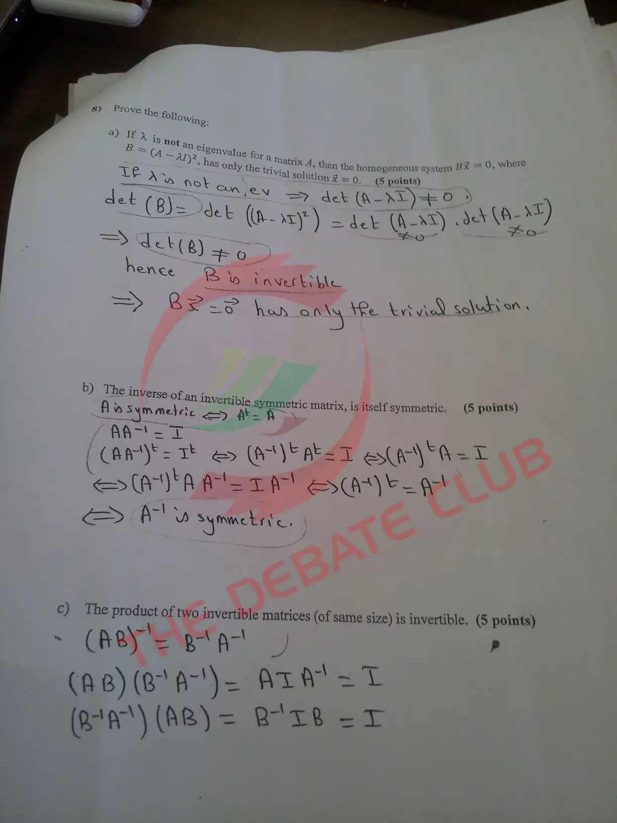 MAT 215 Final with Solution, Fall 2012, page 9