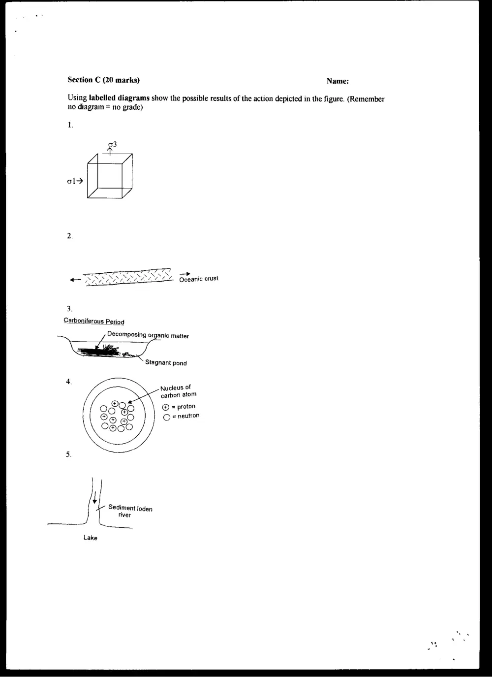 GEOL 201 Final, Fall 1997, page 9