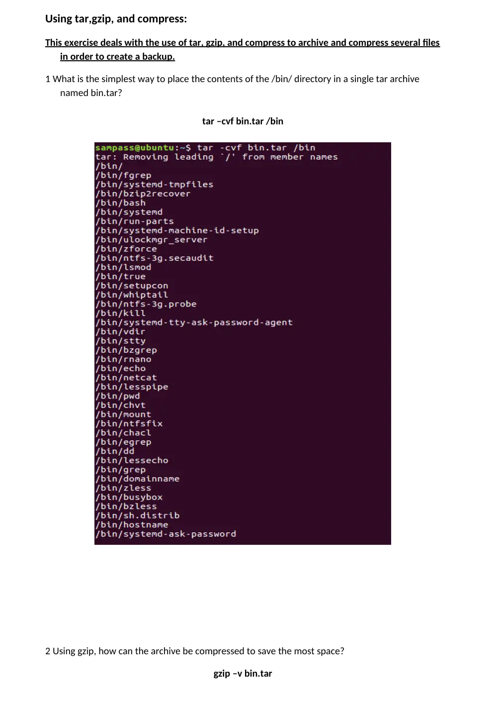 ICT 225 Project Linux Project, Fall 2017, page 9