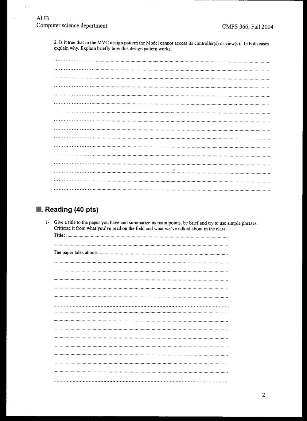 CMPS 366 Final, Fall 2003, page 2