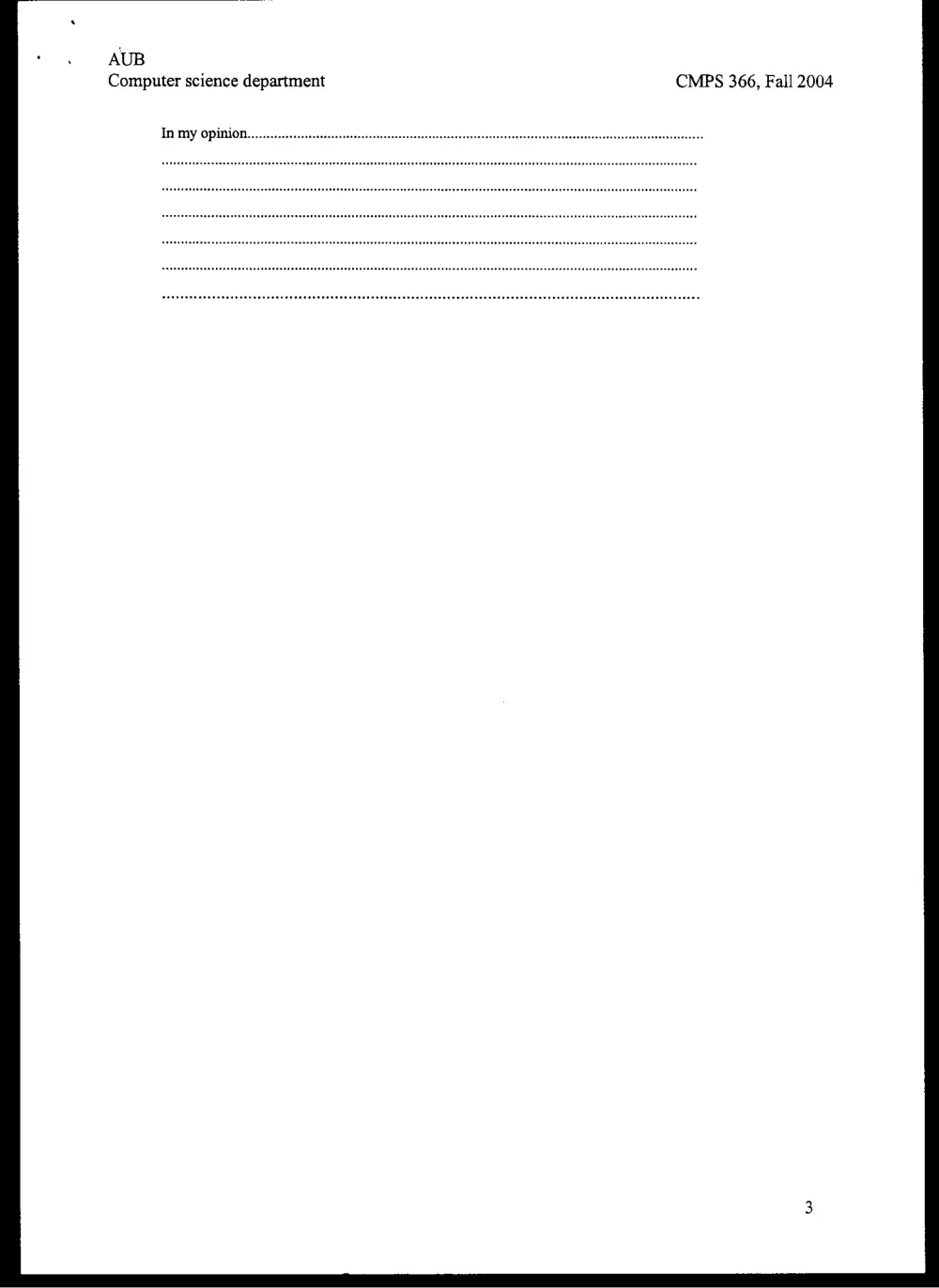 CMPS 366 Final, Fall 2003, page 3