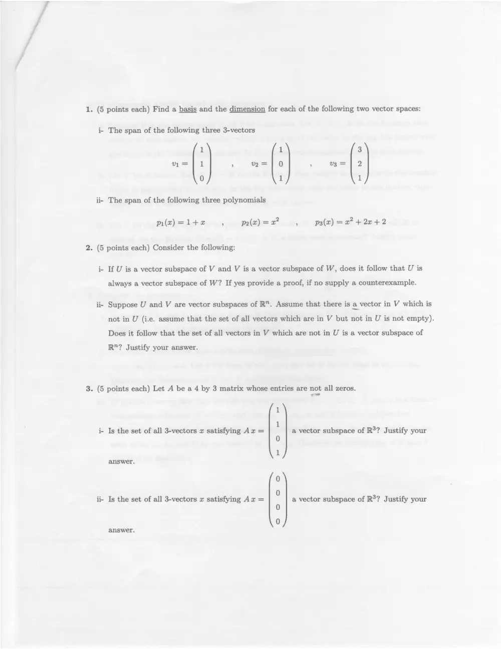 MATH 218 Exam 2 (common), Spring 2011, page 2