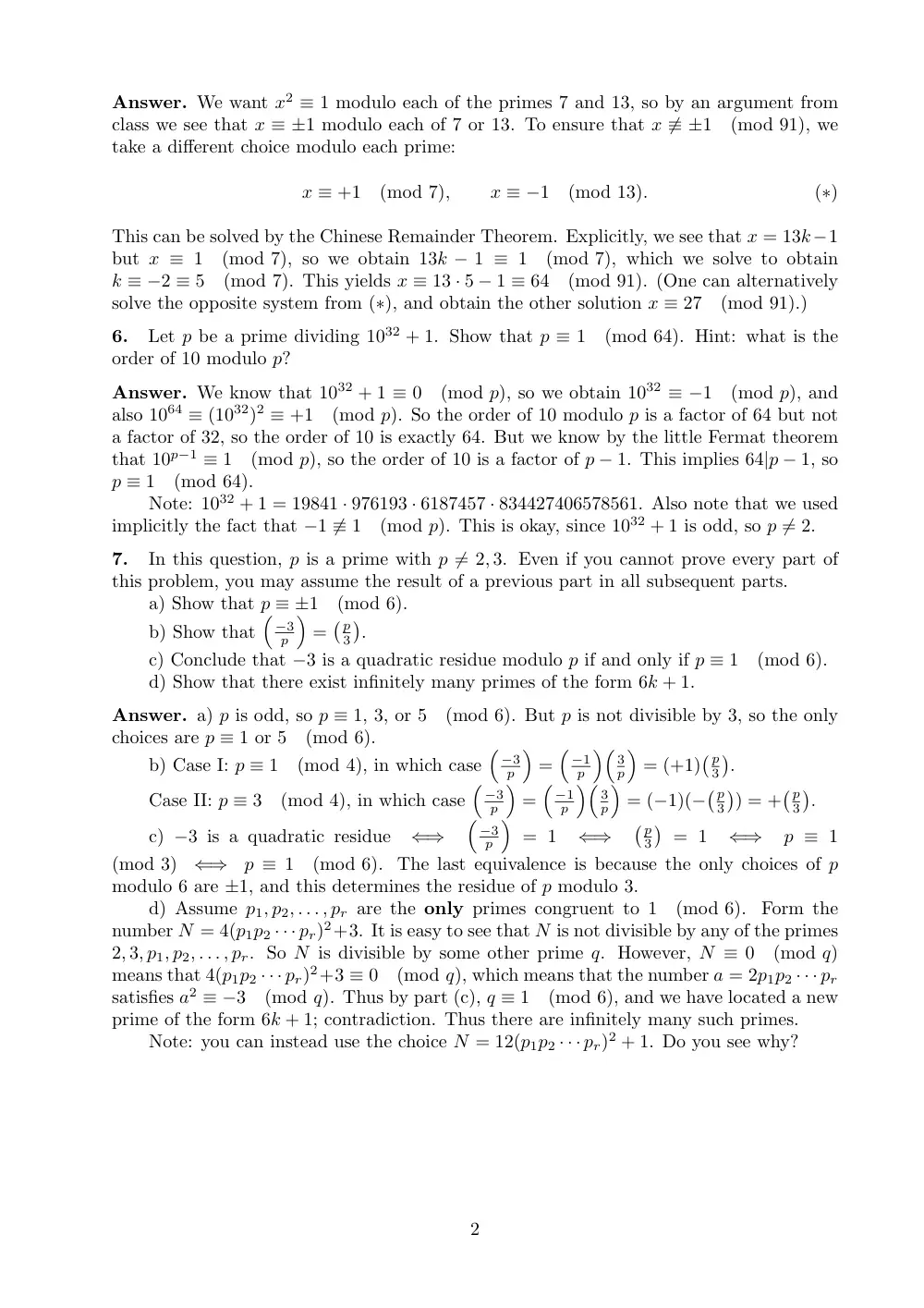 MATH 261 Midterm, Fall 2001, page 2