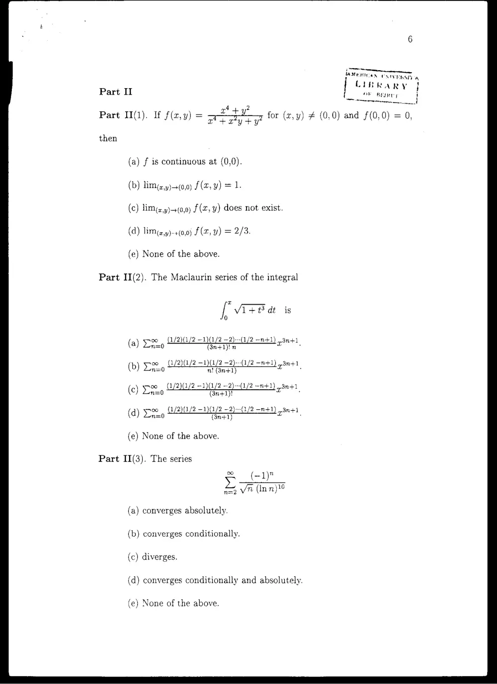 MATH 201 Final, Fall 2004, page 6