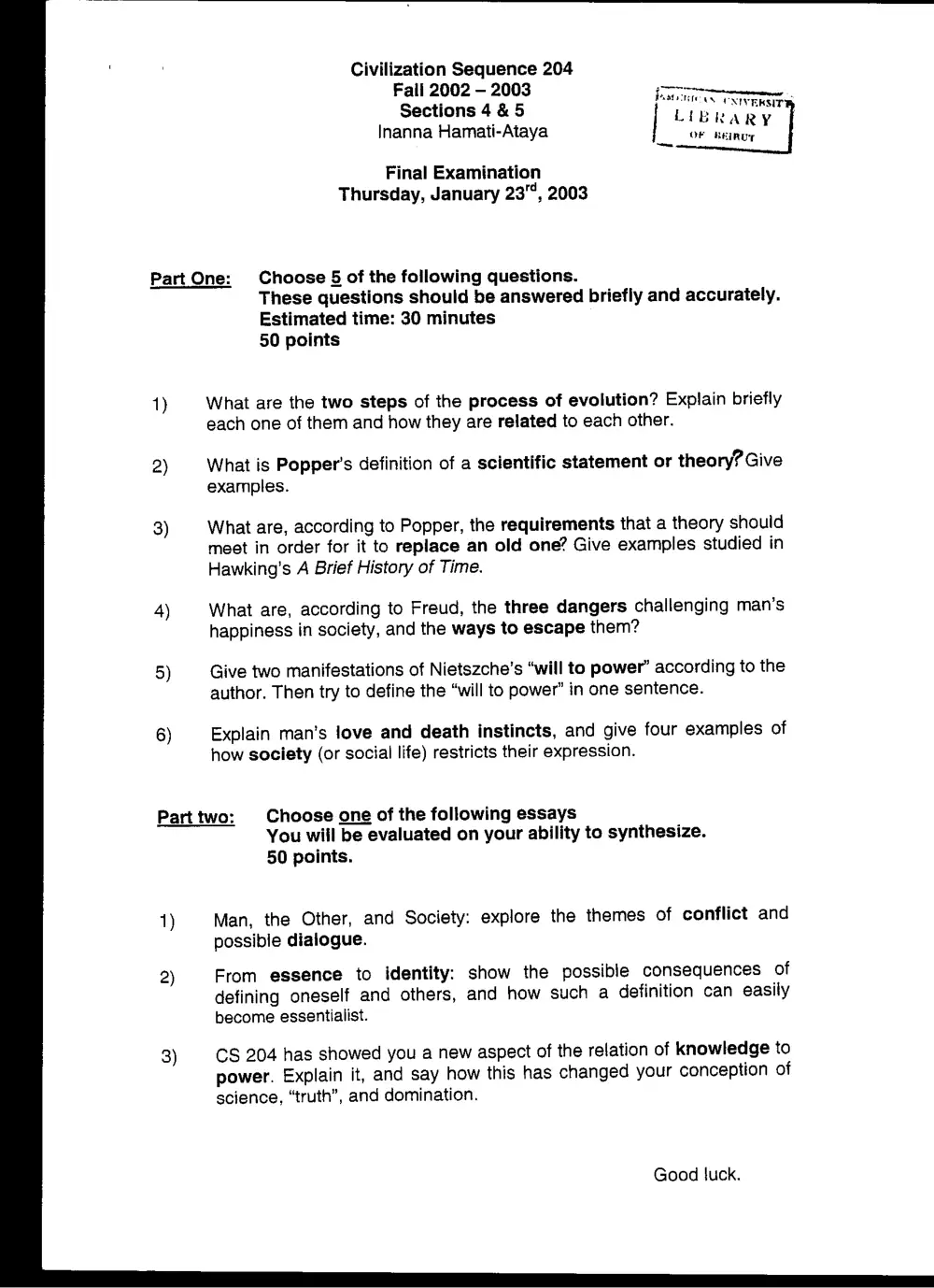 CVSP 204 Final, Fall 2002, page 1
