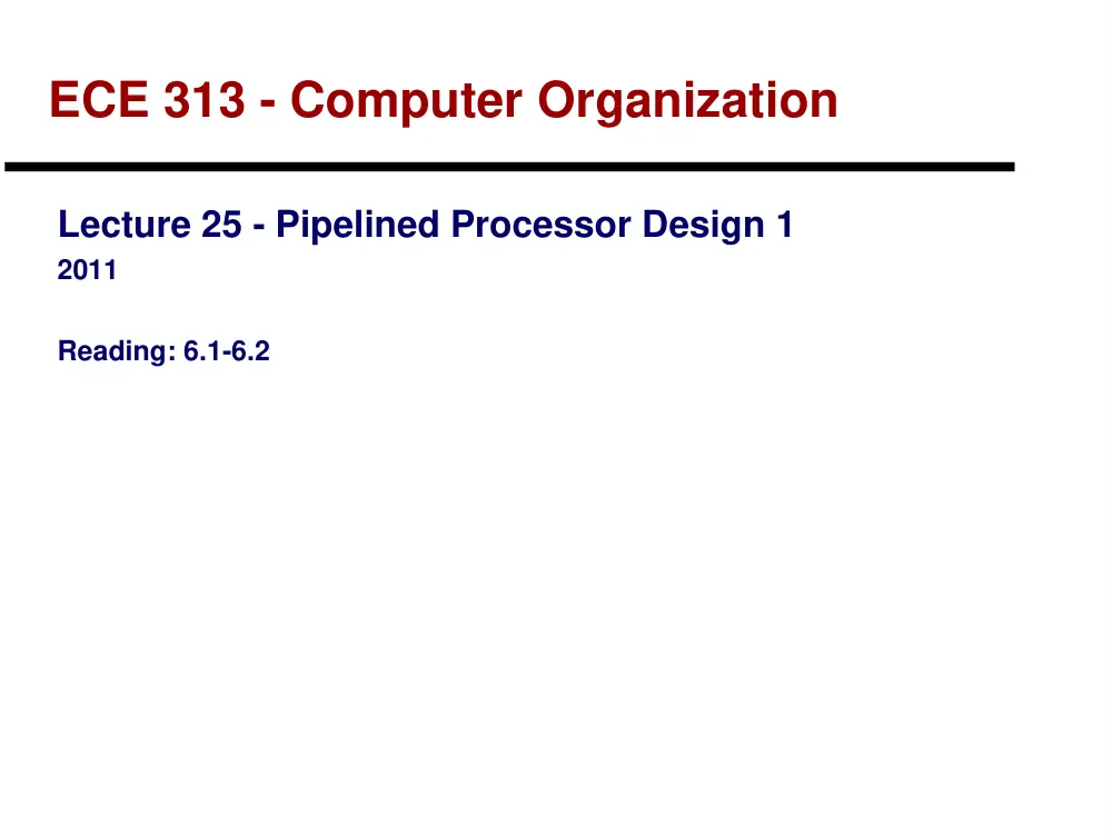 CSI 312 Lecture 7, Fall 2011, page 1