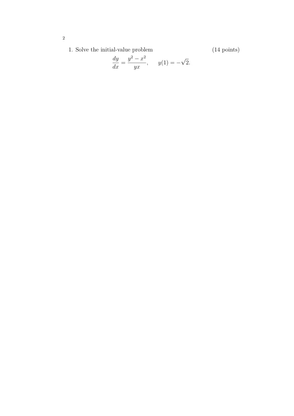 MATH 202 Exam 1, Spring 2002, page 2