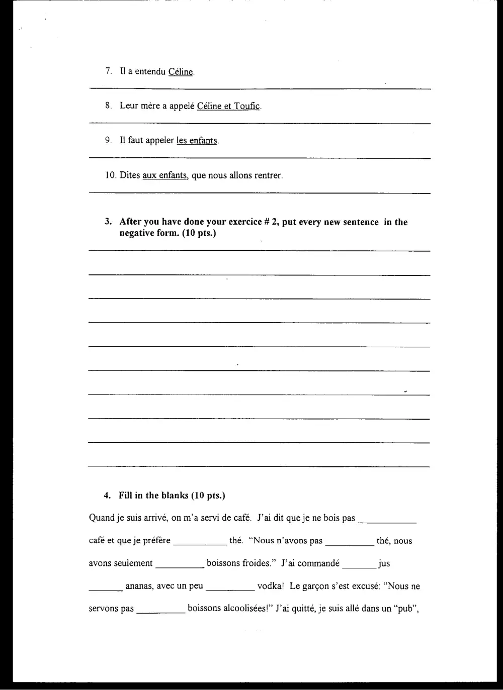 FREN 202 Final, Fall 2000, page 2