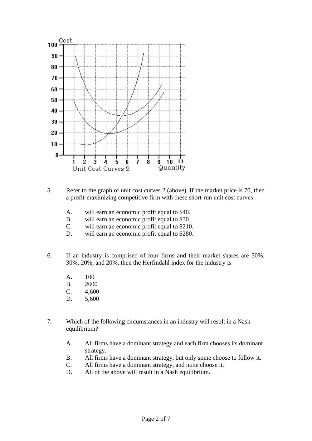 BUSS 230 Final, Fall 2007, page 2