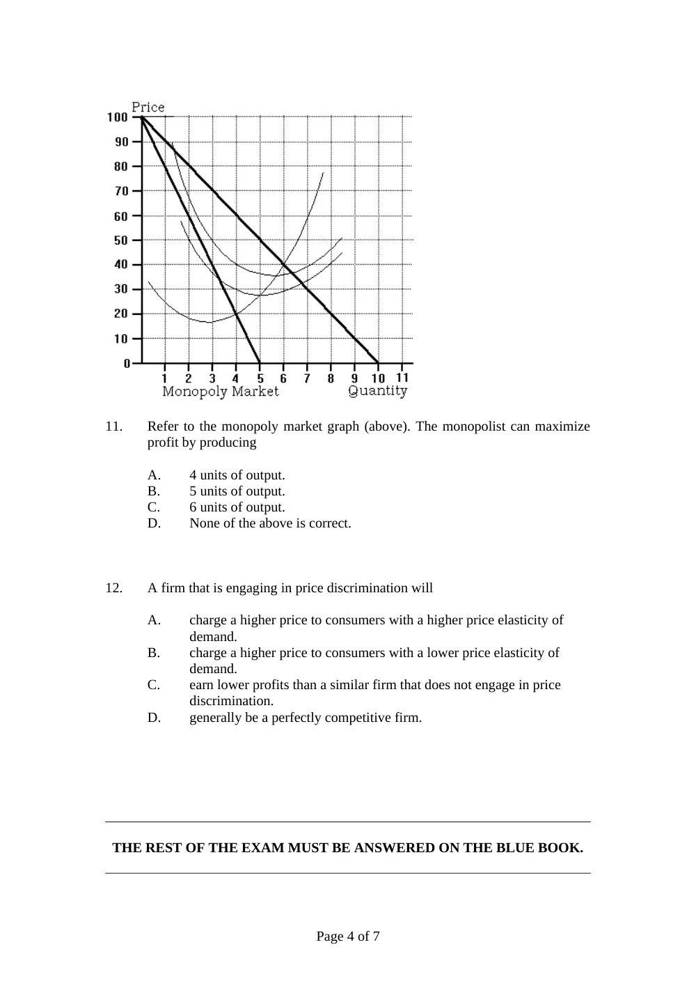 BUSS 230 Final, Fall 2007, page 4