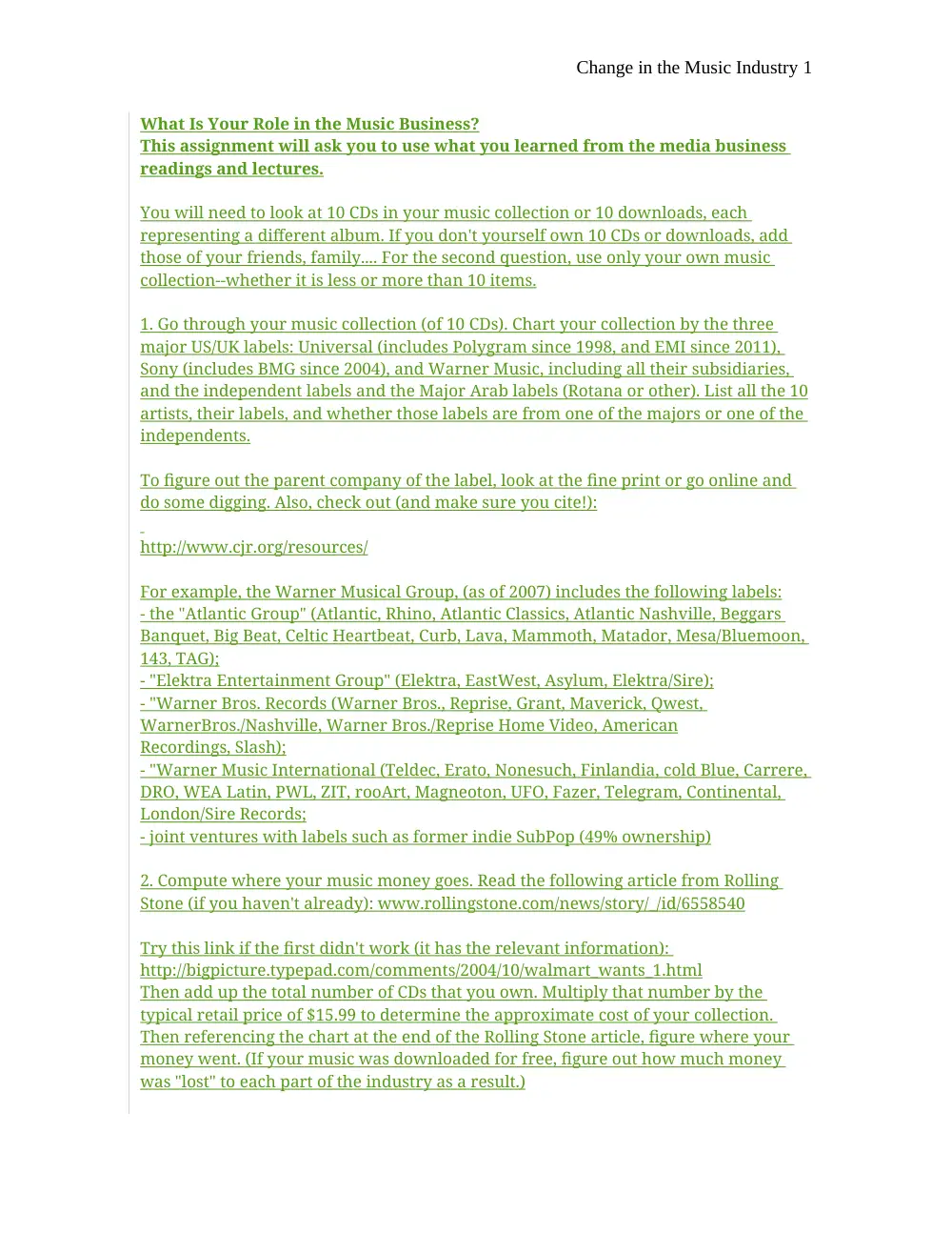 MCOM 207 Essay 2 Question and Answer + Instructor Comments, Fall 2012, page 1