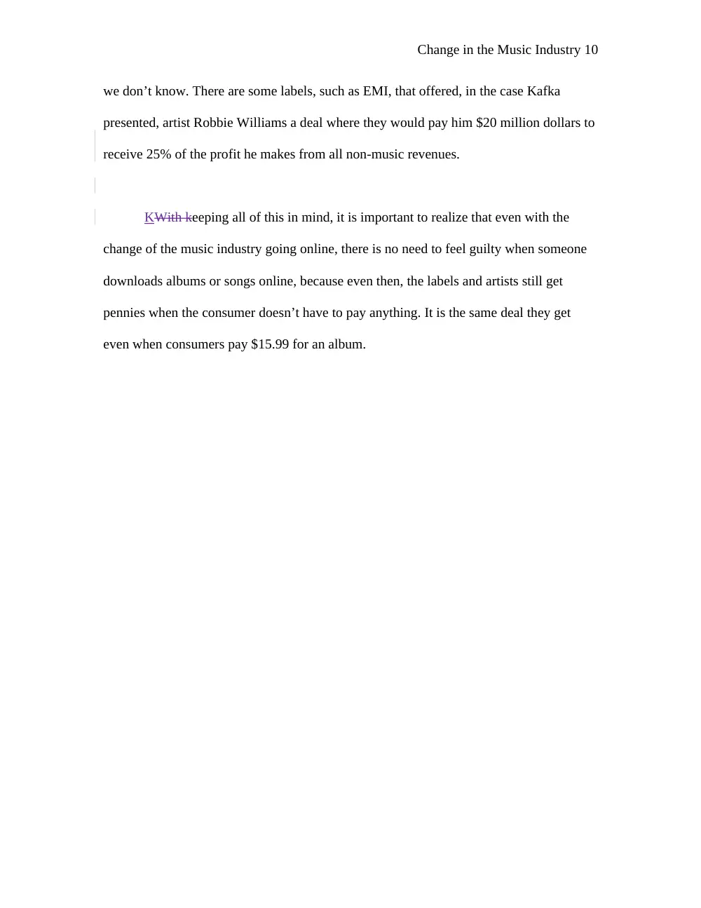 MCOM 207 Essay 2 Question and Answer + Instructor Comments, Fall 2012, page 10