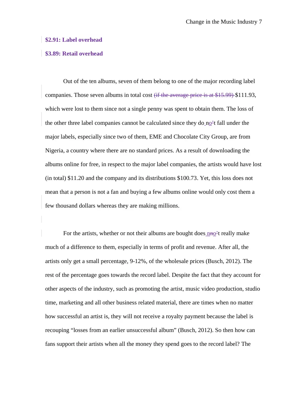 MCOM 207 Essay 2 Question and Answer + Instructor Comments, Fall 2012, page 7