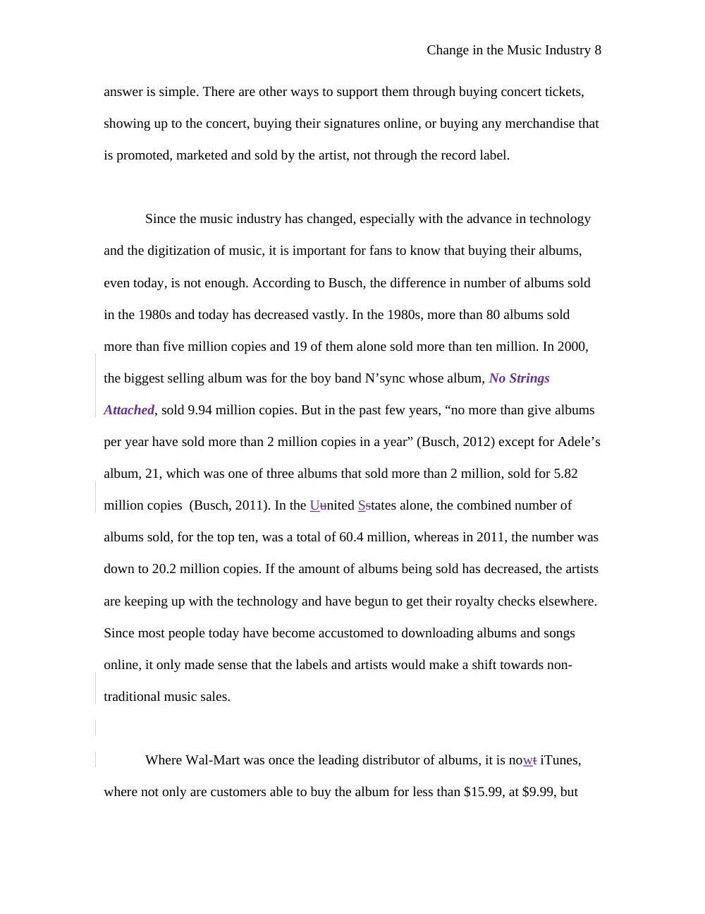 MCOM 207 Essay 2 Question and Answer + Instructor Comments, Fall 2012, page 8