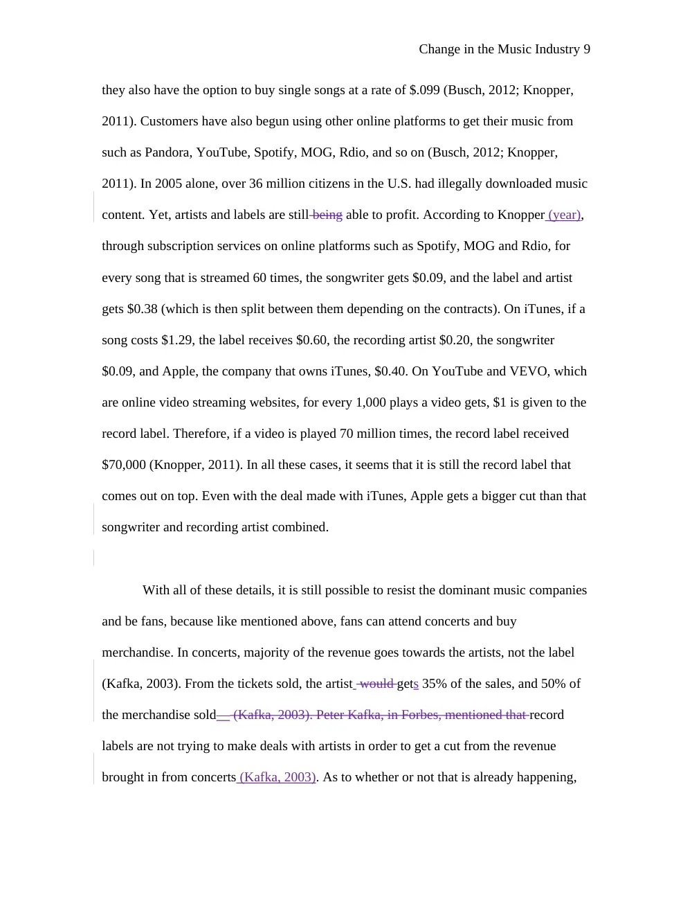 MCOM 207 Essay 2 Question and Answer + Instructor Comments, Fall 2012, page 9