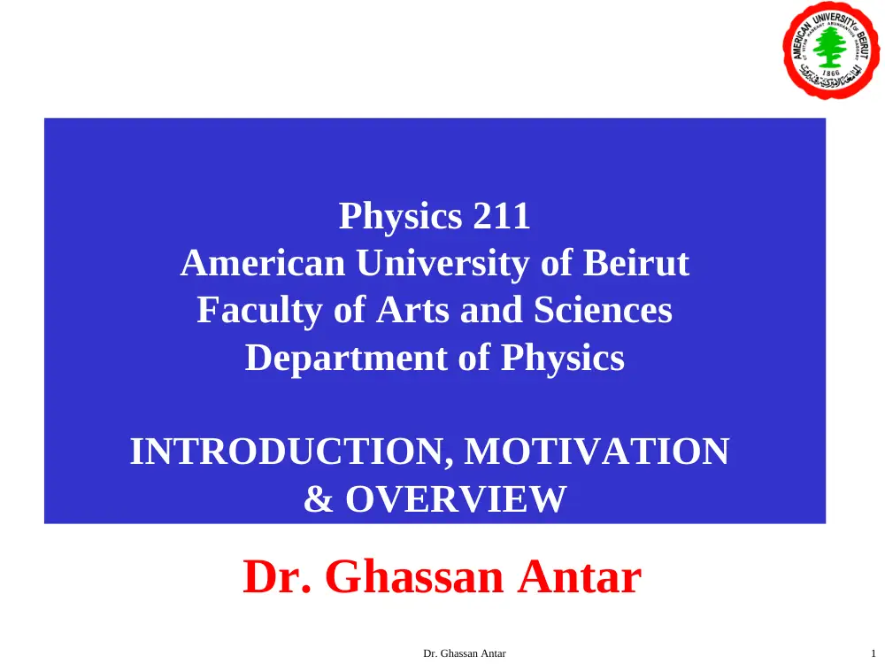 PHYS 211 Syllabus, Fall 2015, page 1