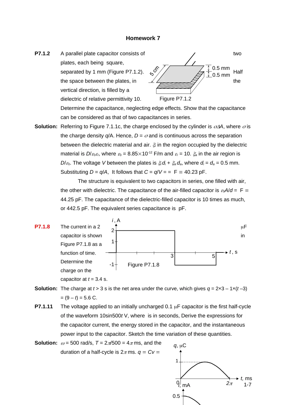 EECE 210 Homework 7, Fall 2014, page 1