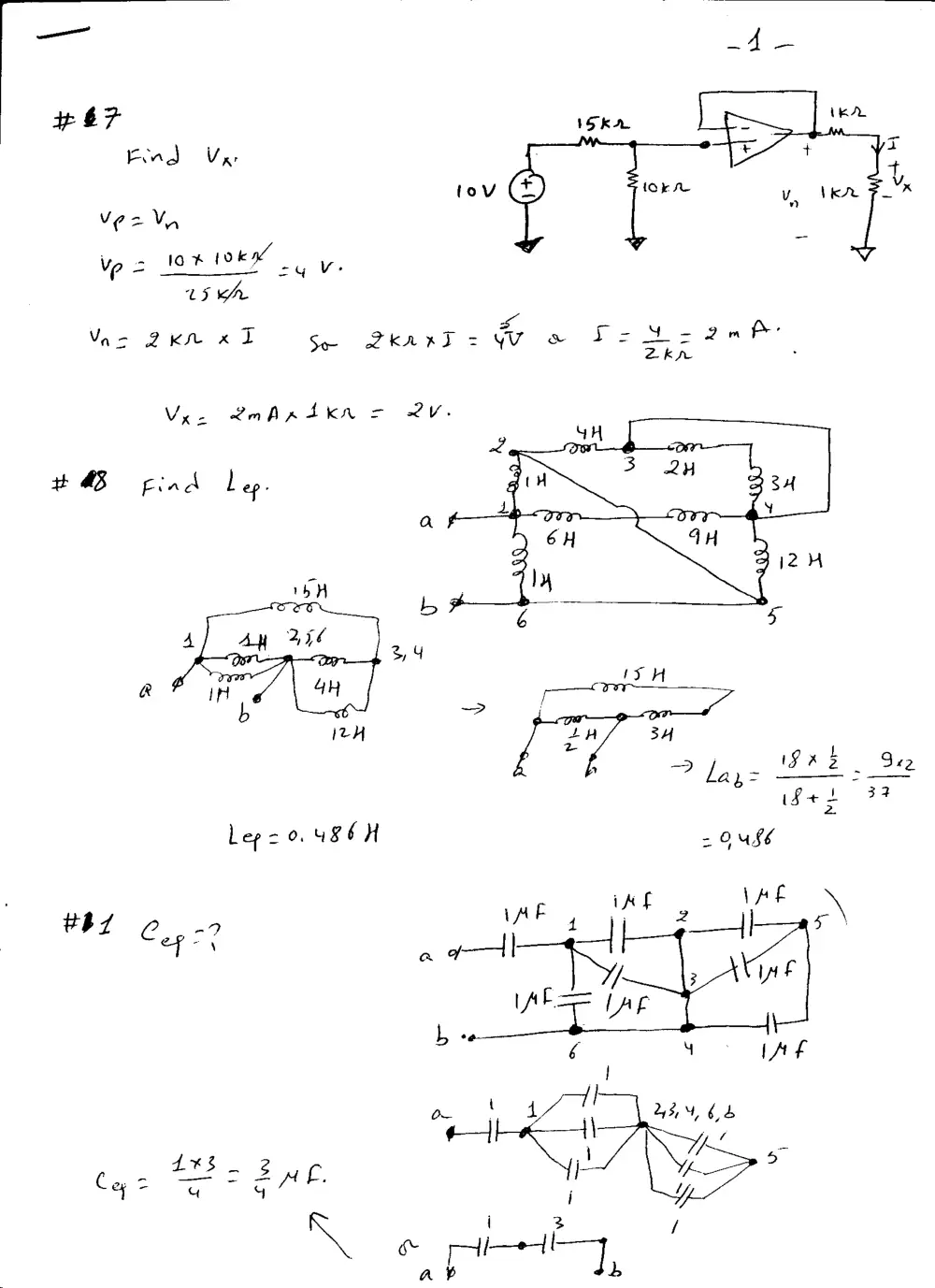 EECE 210 Exam, Spring 2008, page 1