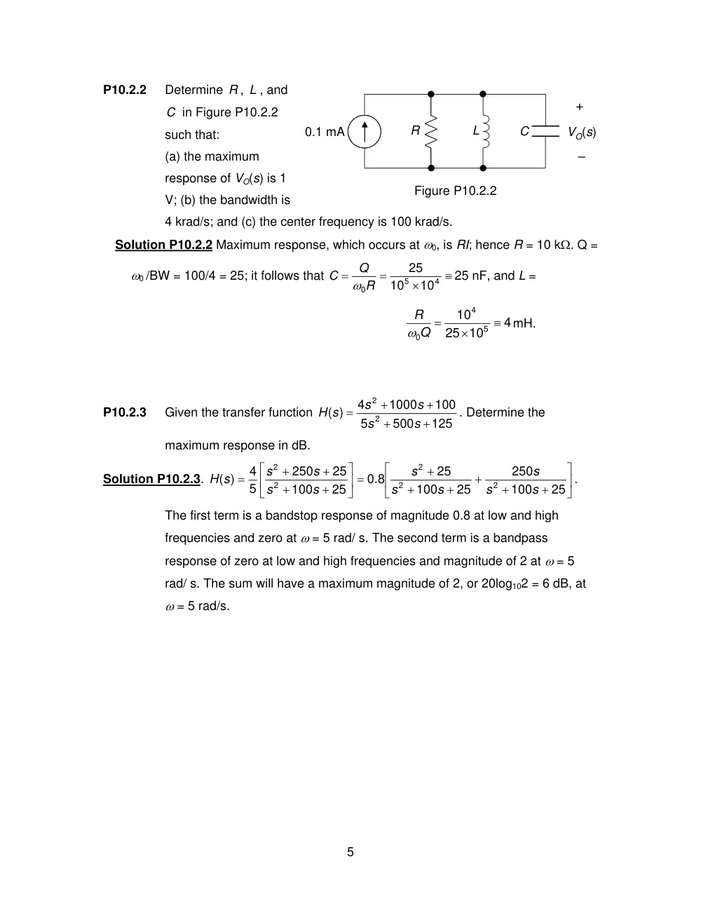 EECE 290 Homework 1 with Solution, Spring 2011, page 5