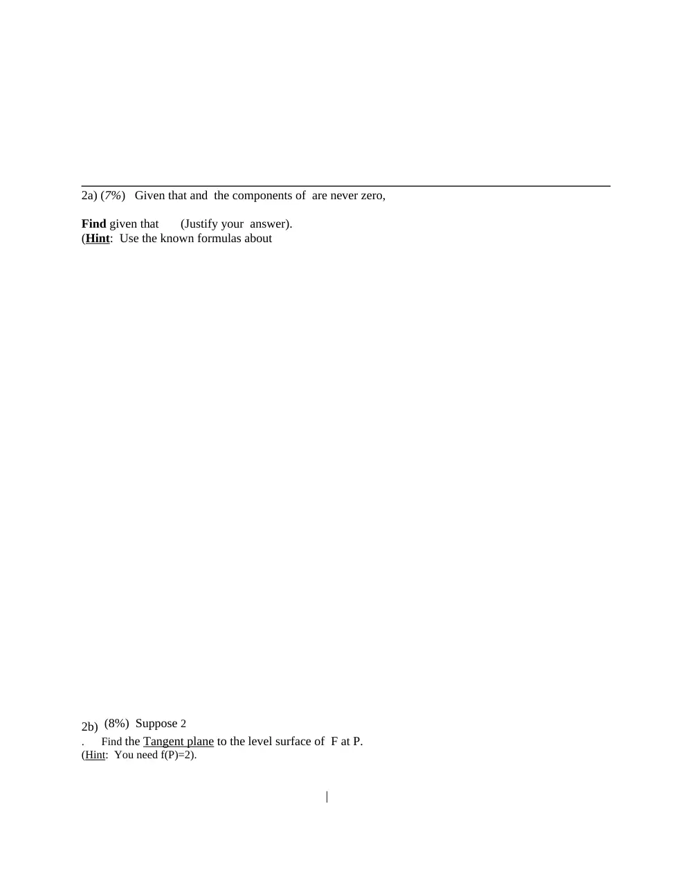 MATH 201 Exam 2, Fall 2012, page 2