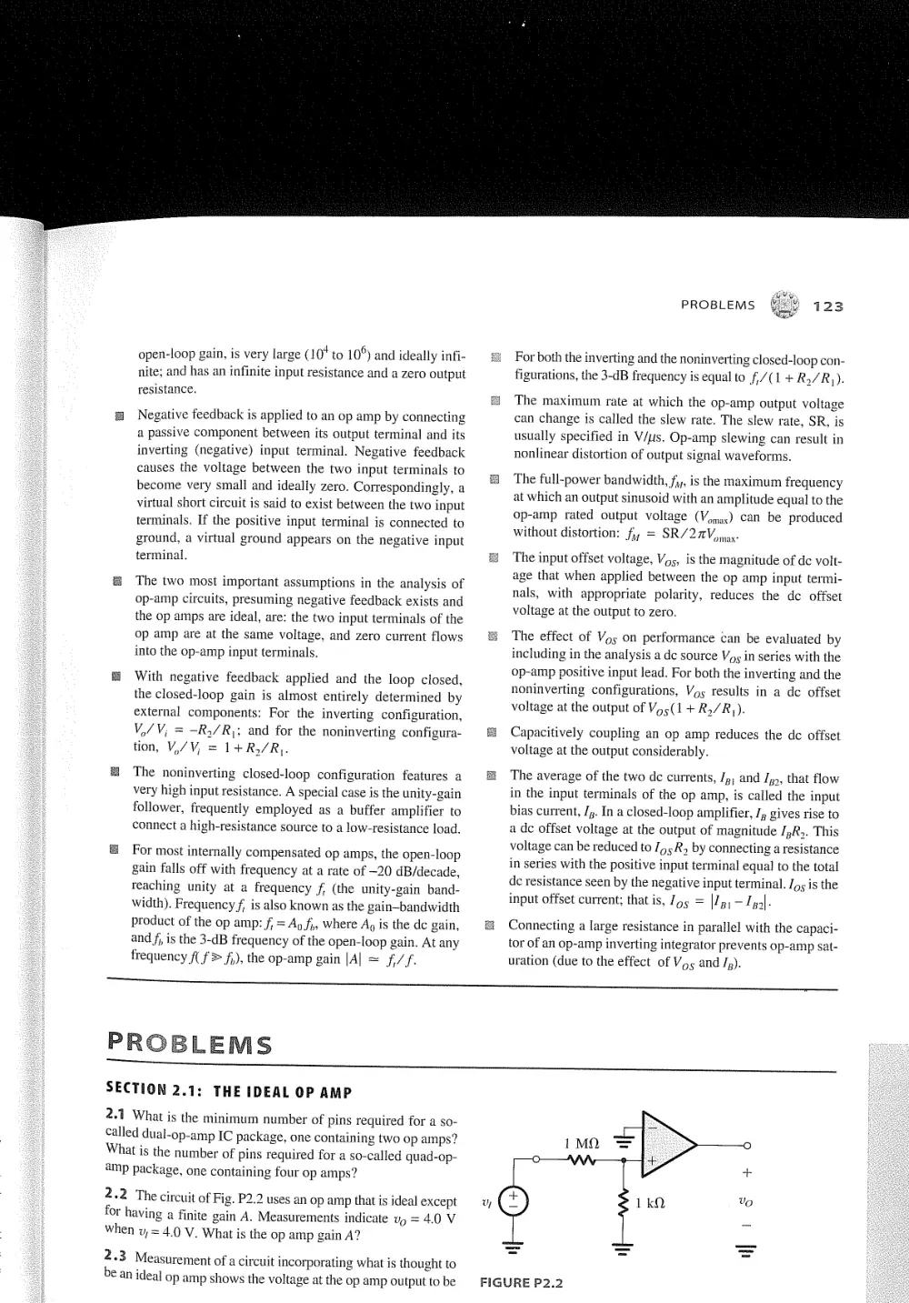 MECH 430 Problems Operational Amplifiers, Fall 2011, page 1