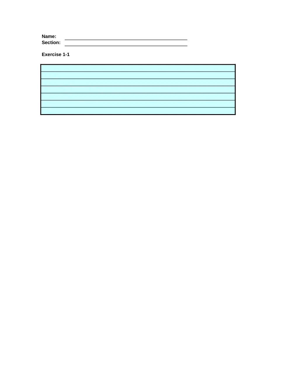 ACCT 222 Problems Excel Template, Fall 2014, page 1