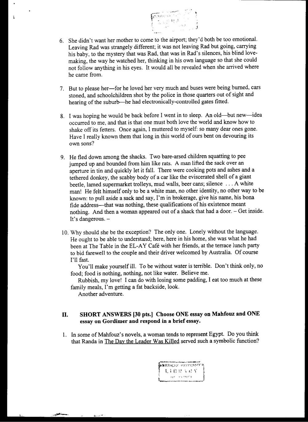 ENG 244 Final, Spring 2008, page 2